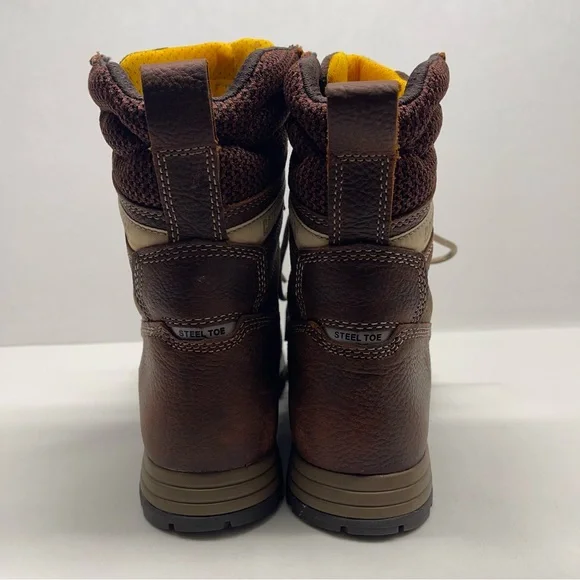 Caterpillar Women's Clover 8" Steel Toe Work Boots Brown Size 10 P11182 
No Box - Picture 5 of 8